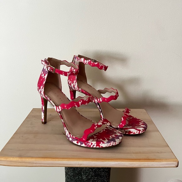 Kelly & Katie Tie-Dye Pink Strappy Sandals - Picture 2 of 7